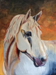 Bester Freund1, Acryl auf Leinwand, 90x120x4 cm, 880,00 €