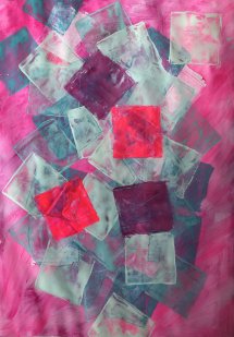 Squares3, Acryl auf Papier, 2024, 42x59,4 cm, 350,00 €
