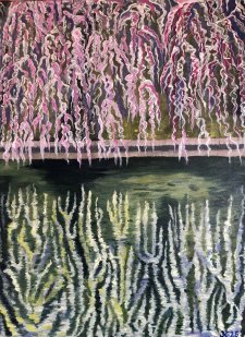 Weeping Cherryblossom Tree, Acryl auf Leinwand, 60x80x4 cm, 600,00 € 